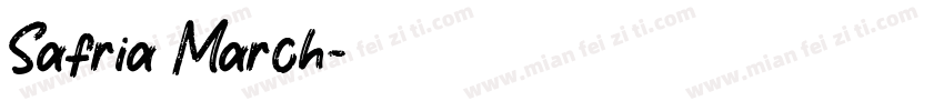 Safria March字体转换